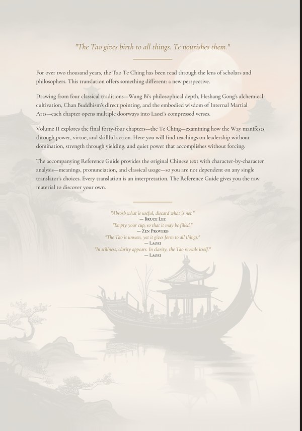 Volume II Back Cover